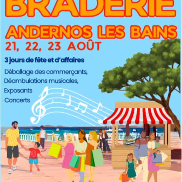 GRANDE BRADERIE d’été des commerçants d’Andernos-les-Bains